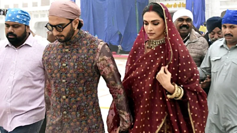 दीपिका पादुकोण और रणवीर सिंह ने सिद्धिविनायक मंदिर में दर्शन किए