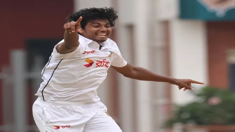 हसन महमूद जिन्होंने पहले टेस्ट में रोहित, गिल और कोहली को बनाया अपना शिकार