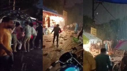 भारी बारिश से महाकाल मंदिर के पास दीवार गिरी, दो लोगों की मौत