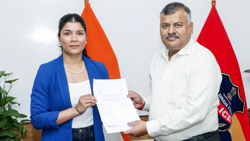 विश्व मुक्केबाजी विजेता निकहत जरीन तेलंगाना पुलिस में डीएसपी के पद पर नियुक्त