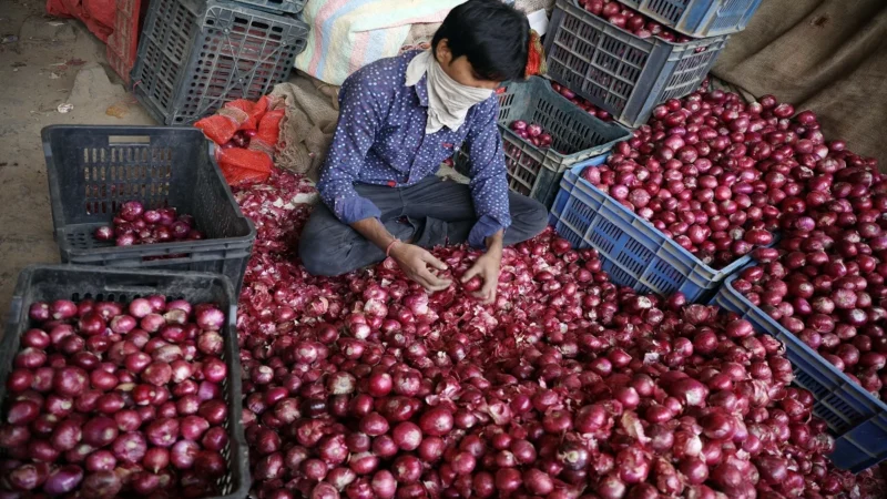 दिल्ली में प्याज की औसत कीमत 58 रुपये प्रति किलोग्राम