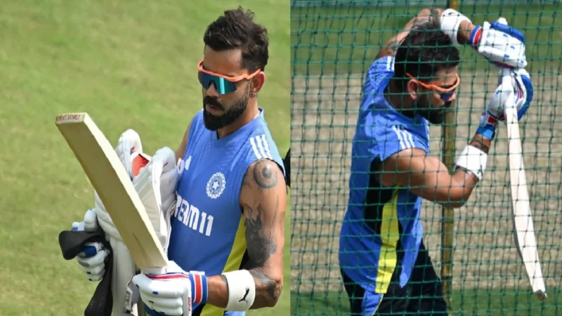 विराट कोहली ने जमकर की प्रैक्टिस, इस बल्लेबाज ने 15 गेंदों में 4 बार किया बोल्ड