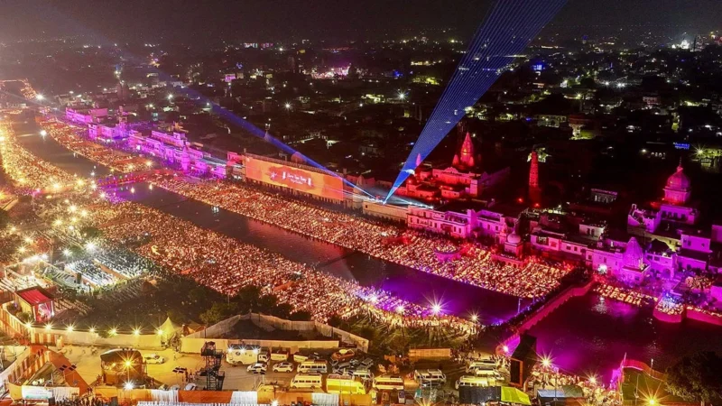 रामनगरी अयोध्या में दीपोत्सव का भव्य ड्रोन शो करायेगी योगी सरकार