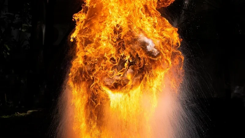 आंध्र प्रदेश में पटाखा निर्माण पर बिजली गिरने से लगी आग