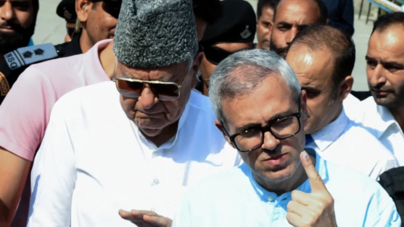 जम्मू कश्मीर शुरुआती रुझानों एनसी कांग्रेस गठबंधन को बढ़त