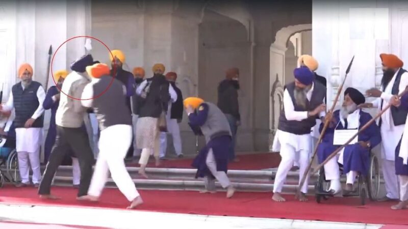 गोल्डन टेंपल के बाहर सुखबीर सिंह बादल पर जानलेवा हमला, हमलावर गिरफ्तार