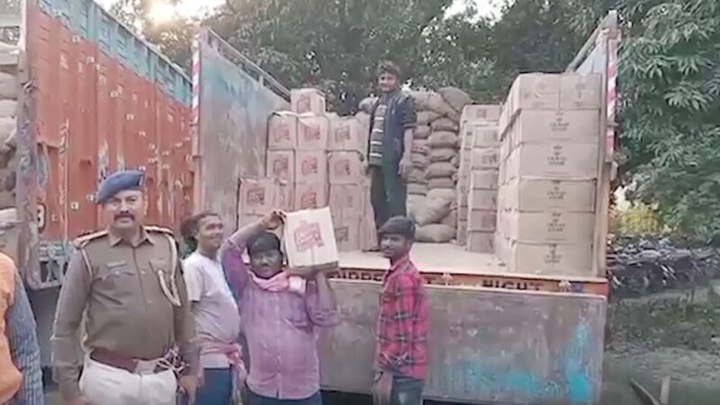 आबकारी विभाग ने 5200 लीटर अल्कोहल से लदा ट्रक पकड़ा