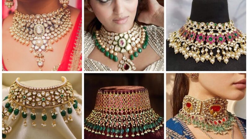 साड़ी के लुक को बेहतरीन बनाते हैं ट्रेंडी डिजाइंस वाले चोकर सेट