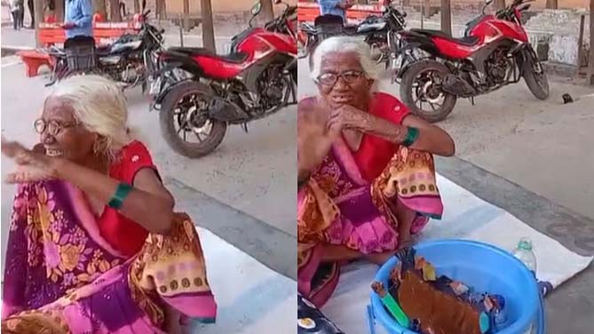 बेटे ने मां को घर से निकाला, मंदिर पर रहने को मजबूर