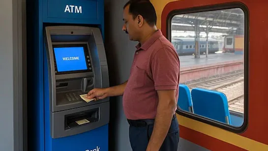 अब चलती ट्रेन में भी मिलेगी ATM की सुविधा, टेस्टिंग सफल