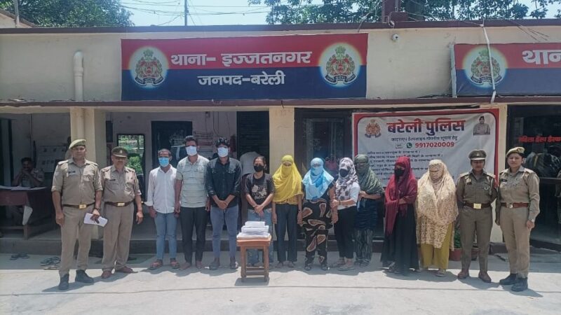 इज्जतनगर में तीसरी बार सेक्स रैकेट का भंडाफोड़, सत्तापक्ष के रिश्तों से जुड़ी महिला सरगना फरार