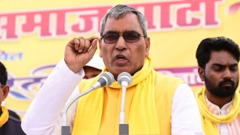 अकेले लड़ेंगे पंचायत चुनाव- ओम प्रकाश राजभर