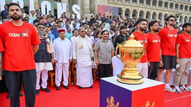 बेंगलुरु भगदड़ मामले में आरसीबी के ३ अधिकारी गिरफ्तार