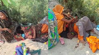 अयोध्या: डॉक्टर ने किया रेफर, झाड़ियों के पास सड़क पर महिला ने दिया बच्चे को जन्म, जांच के आदेश