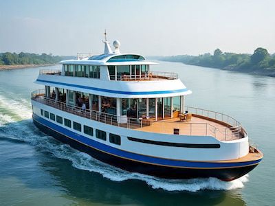 गंगा की लहरों पर तैरता फाइव स्टार होटल: वाराणसी पहुंचा गंगोत्री क्रूज, प्रयागराज तक करेगा जलयात्रा