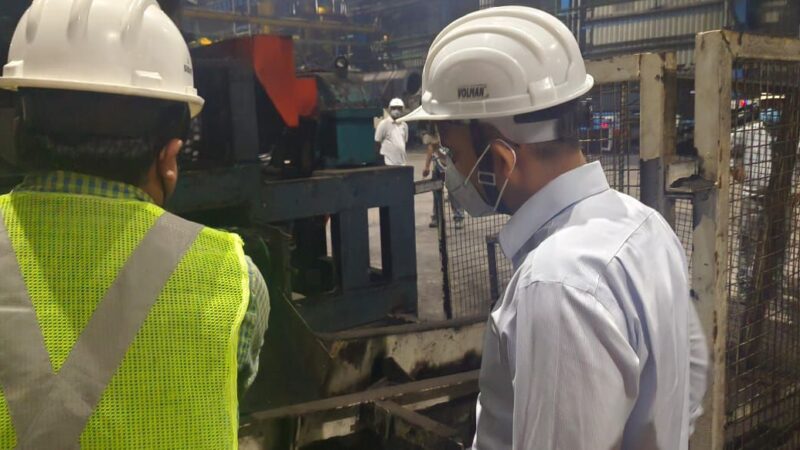 जिलाधिकारी ने रमना स्थित वेस्ट प्लांट का निरीक्षण किया