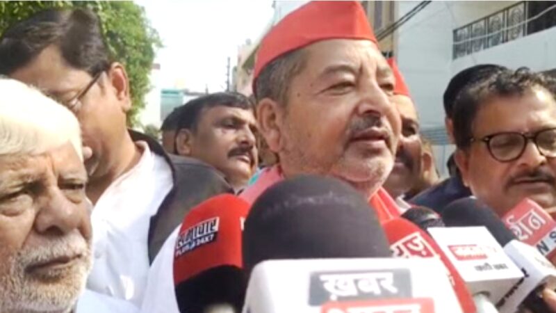 दालमंडी चौड़ीकरण को लेकर सपा सांसद वीरेंद्र सिंह का विरोध पुलिस ने रोका, हंगामा