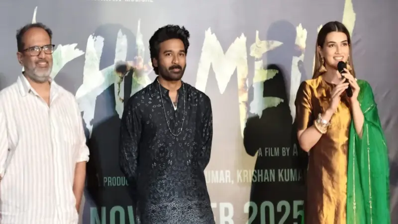 फिल्म प्रमोशन के लिए काशी पहुंचे धनुष–कृति सेनन, बोले: महादेव की नगरी में आकर धन्य महसूस कर रहे हैं