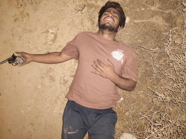 बड़ागाँव पुलिस की बड़ी सफलता: मुठभेड़ के बाद लूट का वांछित आरोपी गिरफ्तार, सोने के कुण्डल और अवैध तमंचा बरामद