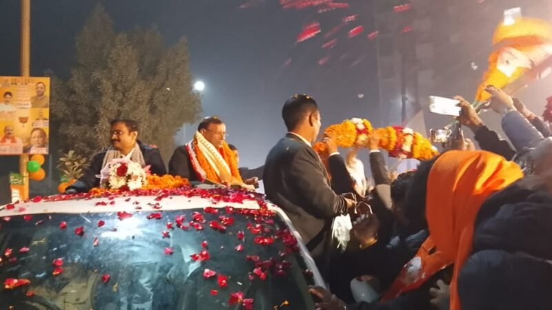 काशी में भाजपा प्रदेश अध्यक्ष पंकज चौधरी का ऐतिहासिक स्वागत