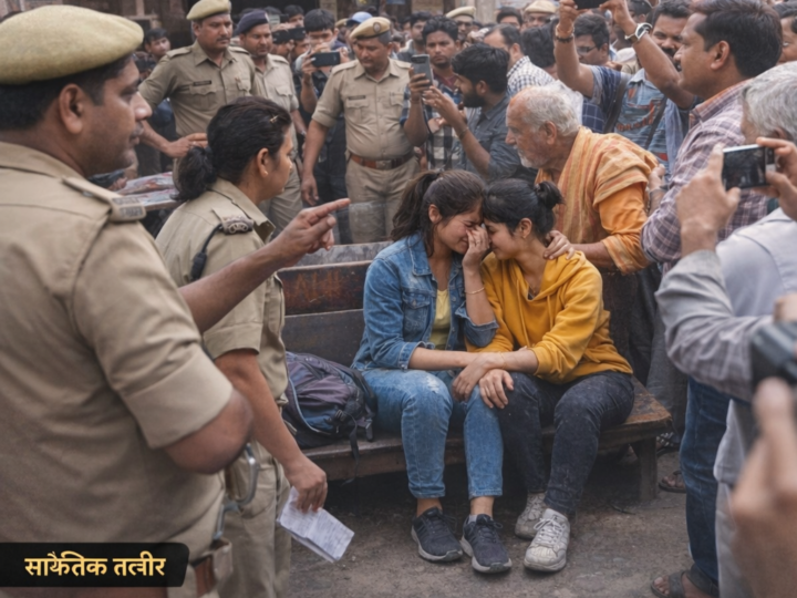 फिरोजाबाद: साथ रहने की जिद पर अड़ीं दो युवतियां, थाने के बाहर घंटों चला हंगामा