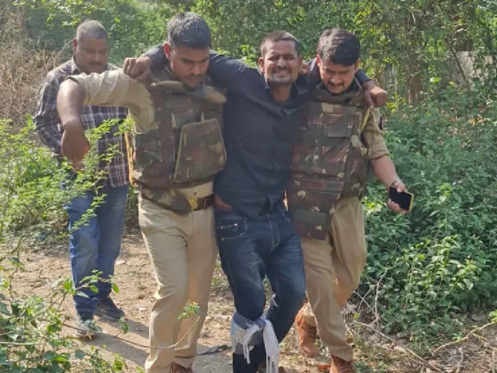 गोवंश तस्करी पर पुलिस का बड़ा एक्शन, 34 पशु मुक्त; मुठभेड़ में घायल बदमाश गिरफ्तार