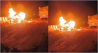 मिर्जापुर में भीषण सड़क हादसा: चार वाहनों की टक्कर के बाद बोलेरो में लगी आग, 11 की दर्दनाक मौत