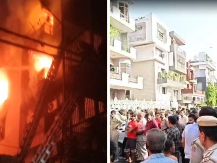 दिल्ली के विवेक विहार में भीषण अग्निकांड: 4 मंजिला इमारत में लगी आग, 9 लोगों की मौत