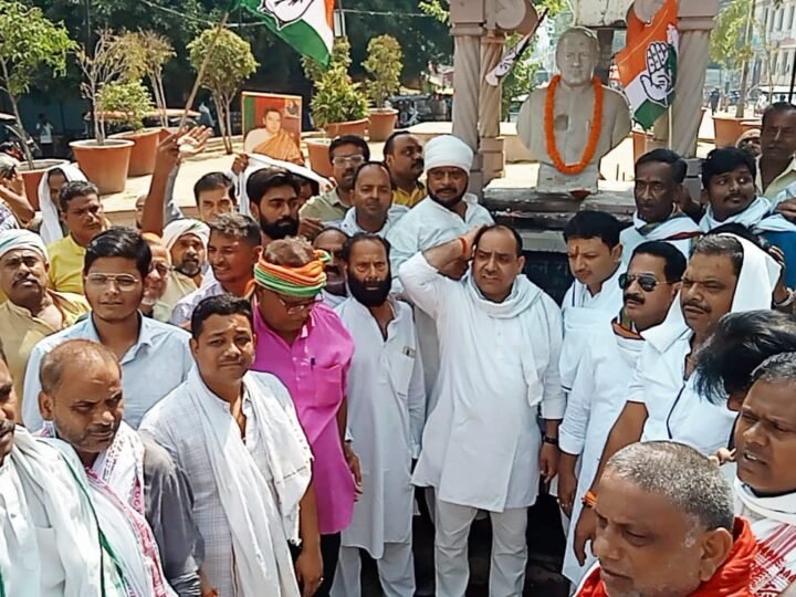 राजीव गांधी की पुण्यतिथि पर कांग्रेस का श्रद्धांजलि कार्यक्रम, 100 वार्डों में निकली ‘राजीव गांधी नमन पदयात्रा’