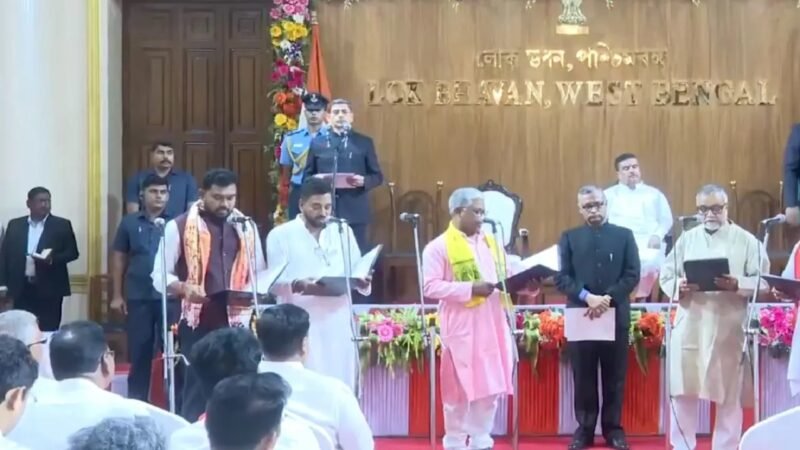पश्चिम बंगाल में भाजपा सरकार का पहला कैबिनेट विस्तार, 35 नए मंत्रियों ने ली शपथ