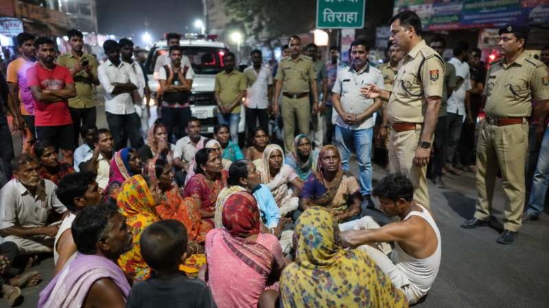 दुधमुंही बच्ची को गोद से छीनकर जमीन पर पटका, आरोपी गिरफ्तार; आक्रोशित लोगों ने लगाया जाम