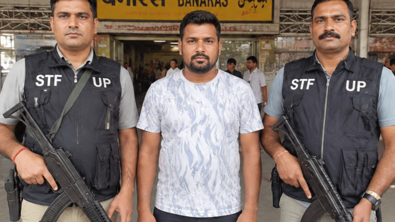वाराणसी में STF के हत्थे चढ़ा 50 हजार का इनामी बदमाश, बनारस रेलवे स्टेशन से गिरफ्तारी