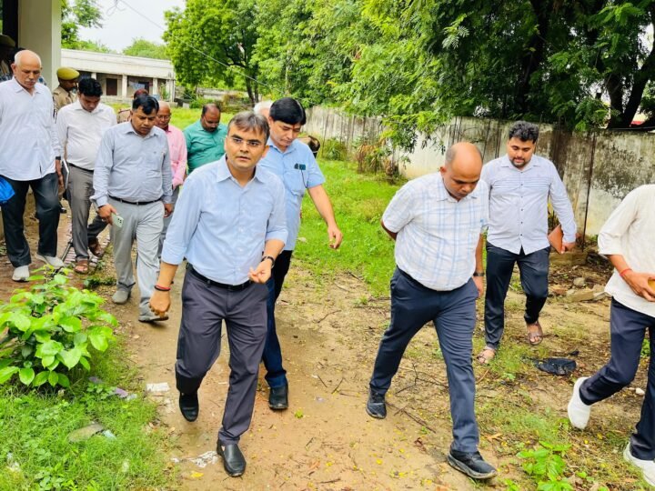 जिलाधिकारी ने निर्माणाधीन परियोजनाओं का किया औचक निरीक्षण