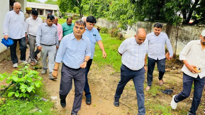 जिलाधिकारी ने निर्माणाधीन परियोजनाओं का किया औचक निरीक्षण